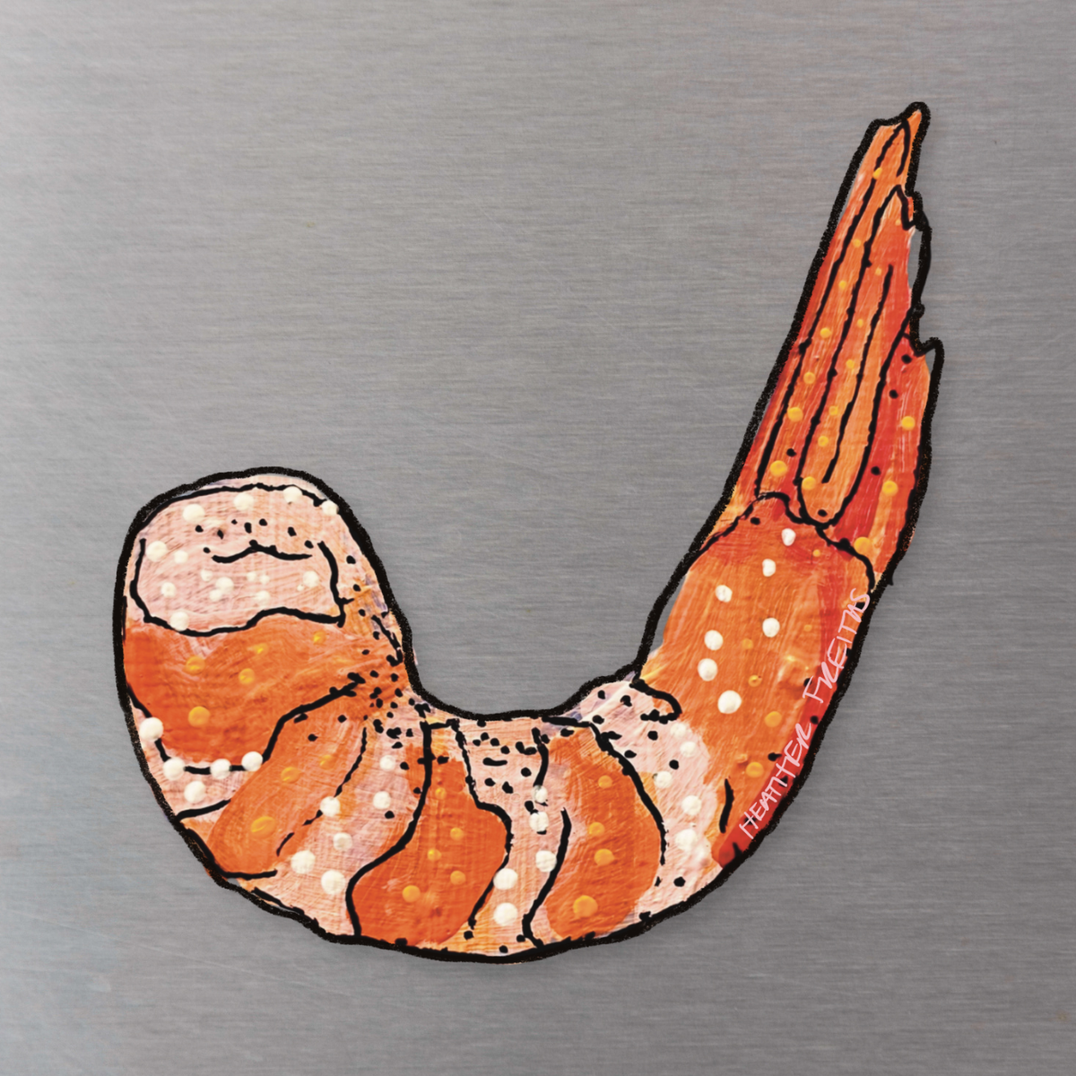 Shrimp Magnet ( Die-Cut )