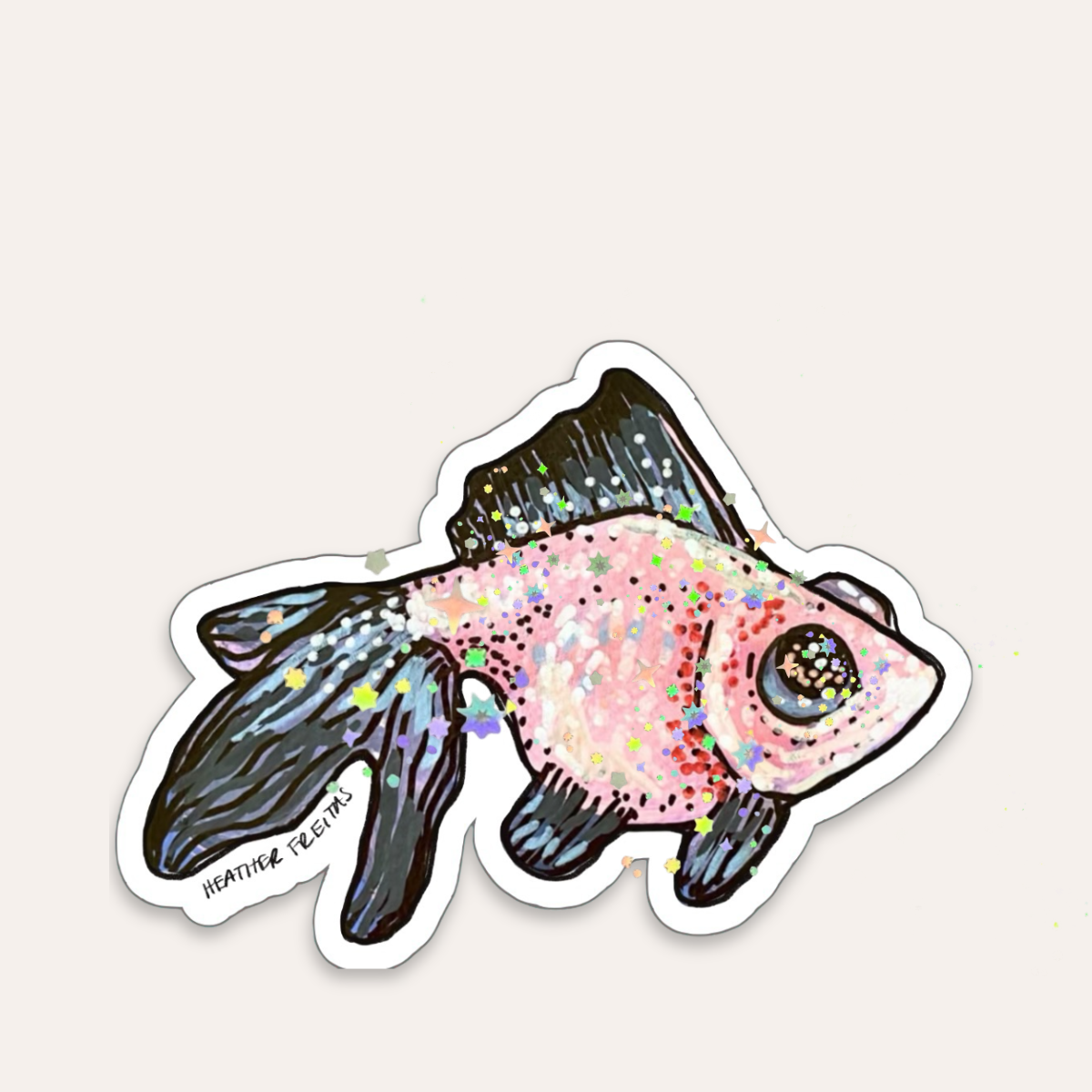 Panda Goldfish Sticker