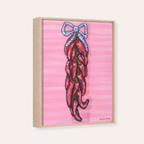 Dried Chili's Framed Fine Art Canvas Print