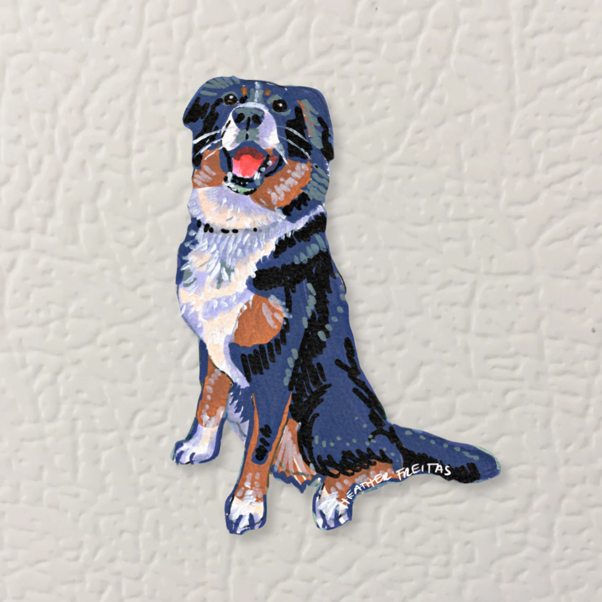 Bernese Mountain Dog Magnet ( Die-Cut )