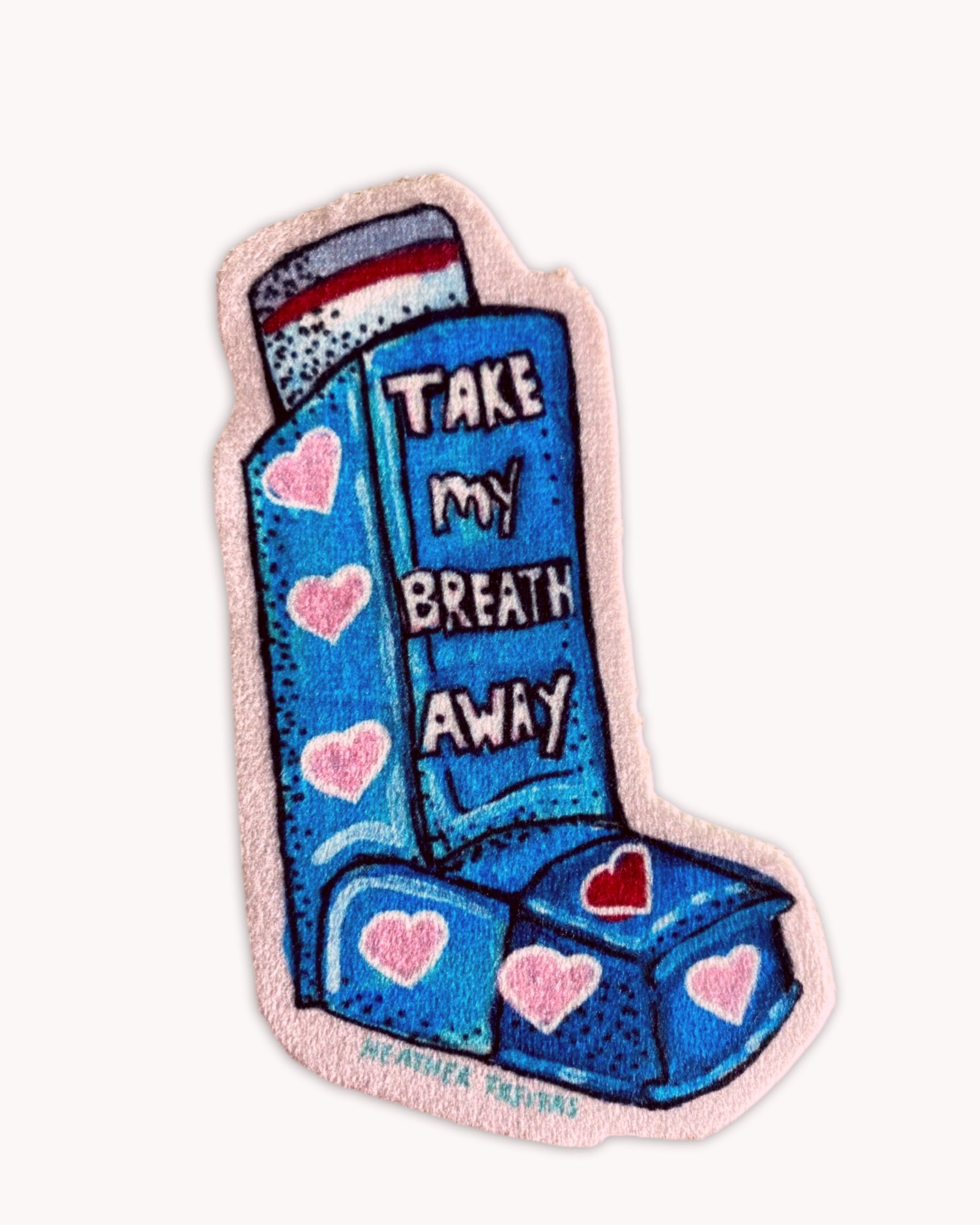 Take My Breath Away - Sew On Velveteen Patch