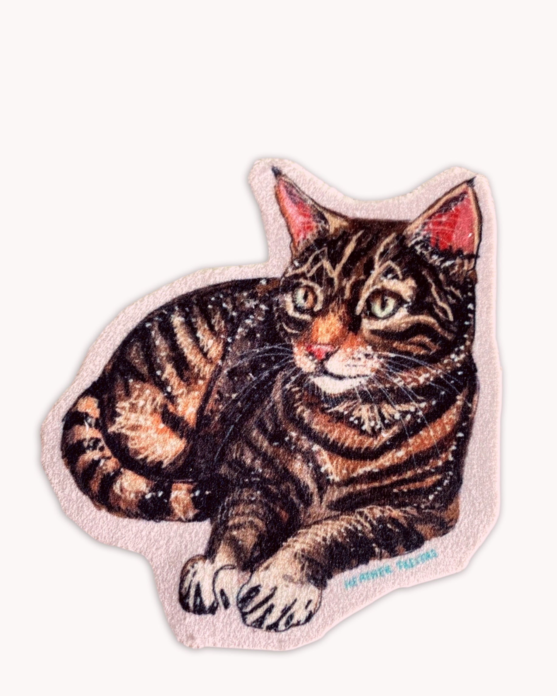 Brown Tabby Cat - Sew On Velveteen Patch