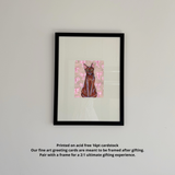 Havana Brown Cat Fine Art Greeting Card