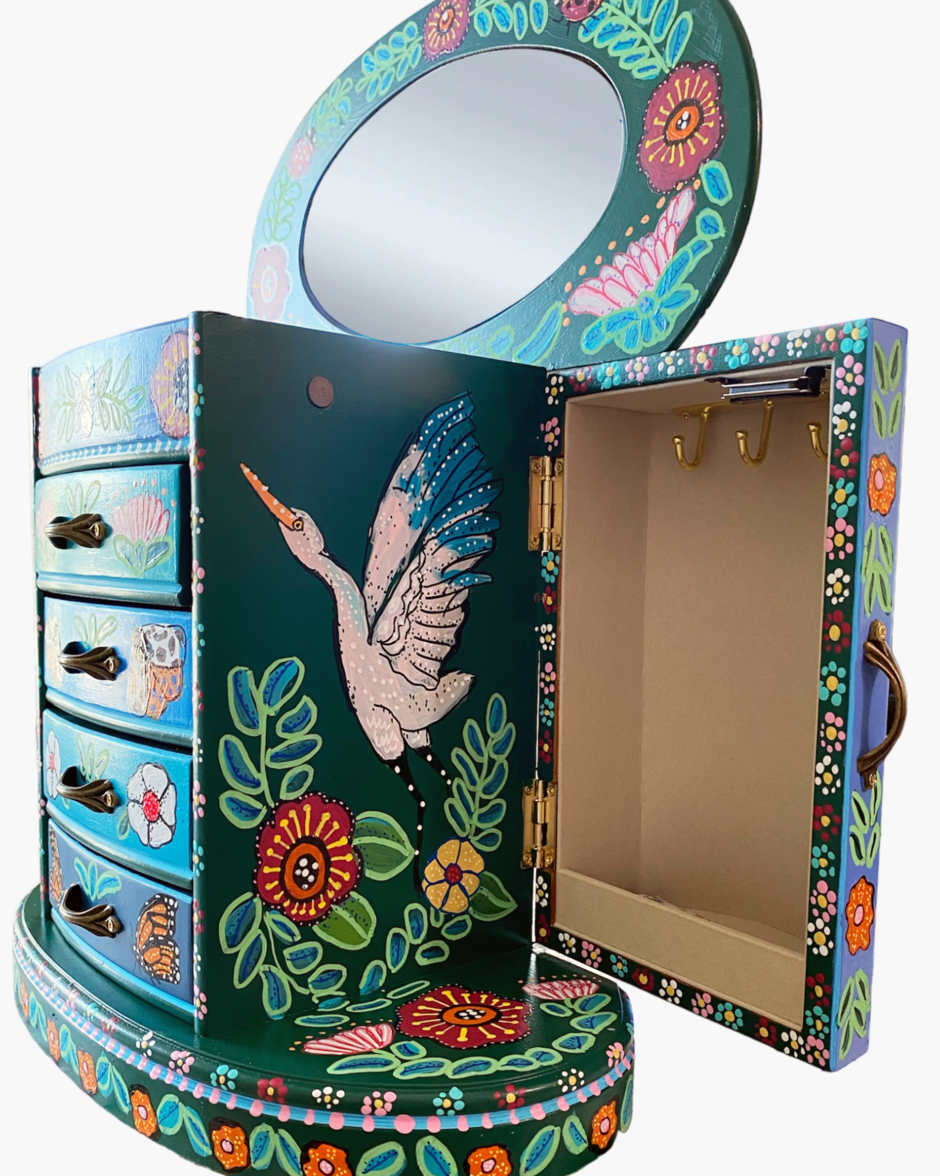Custom Painted Jewelry Box