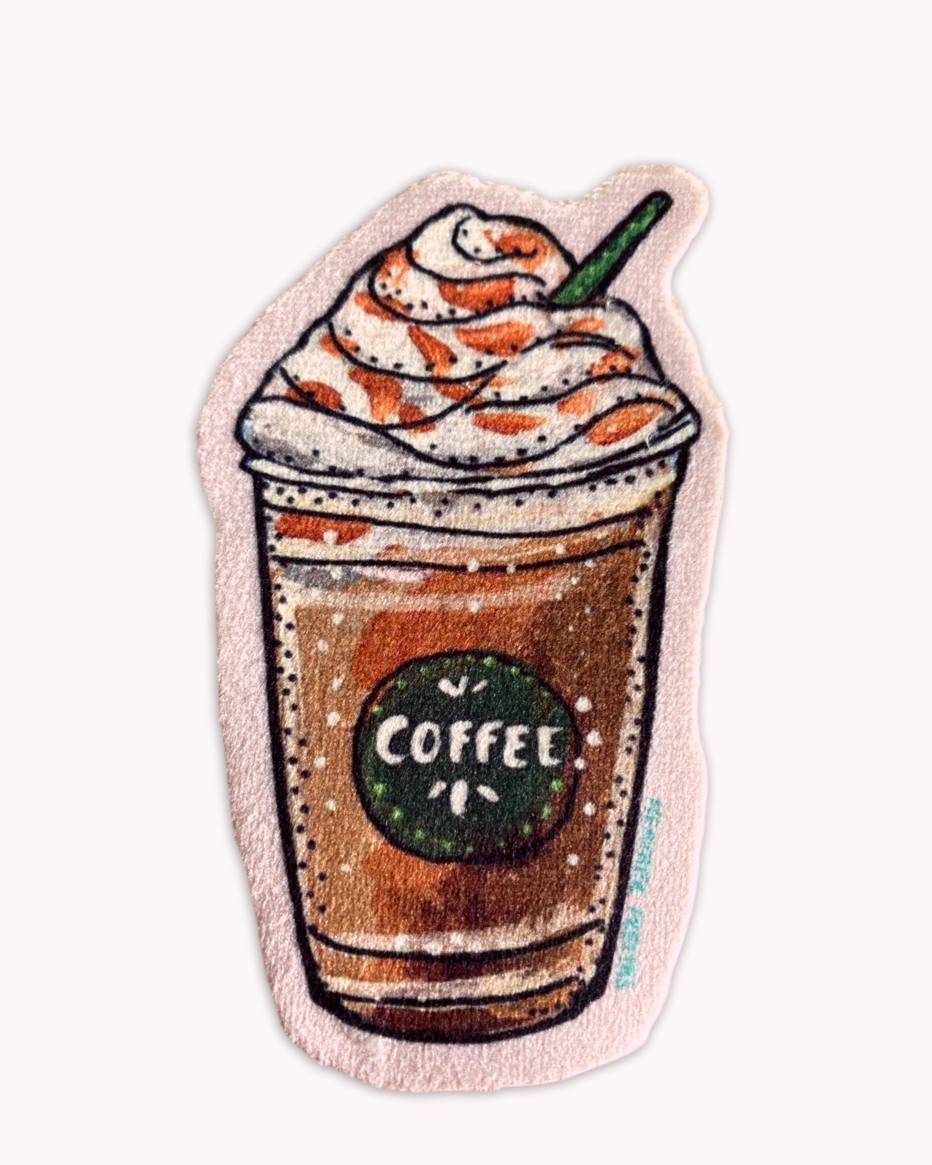 Frappuccino - Sew On Velveteen Patch