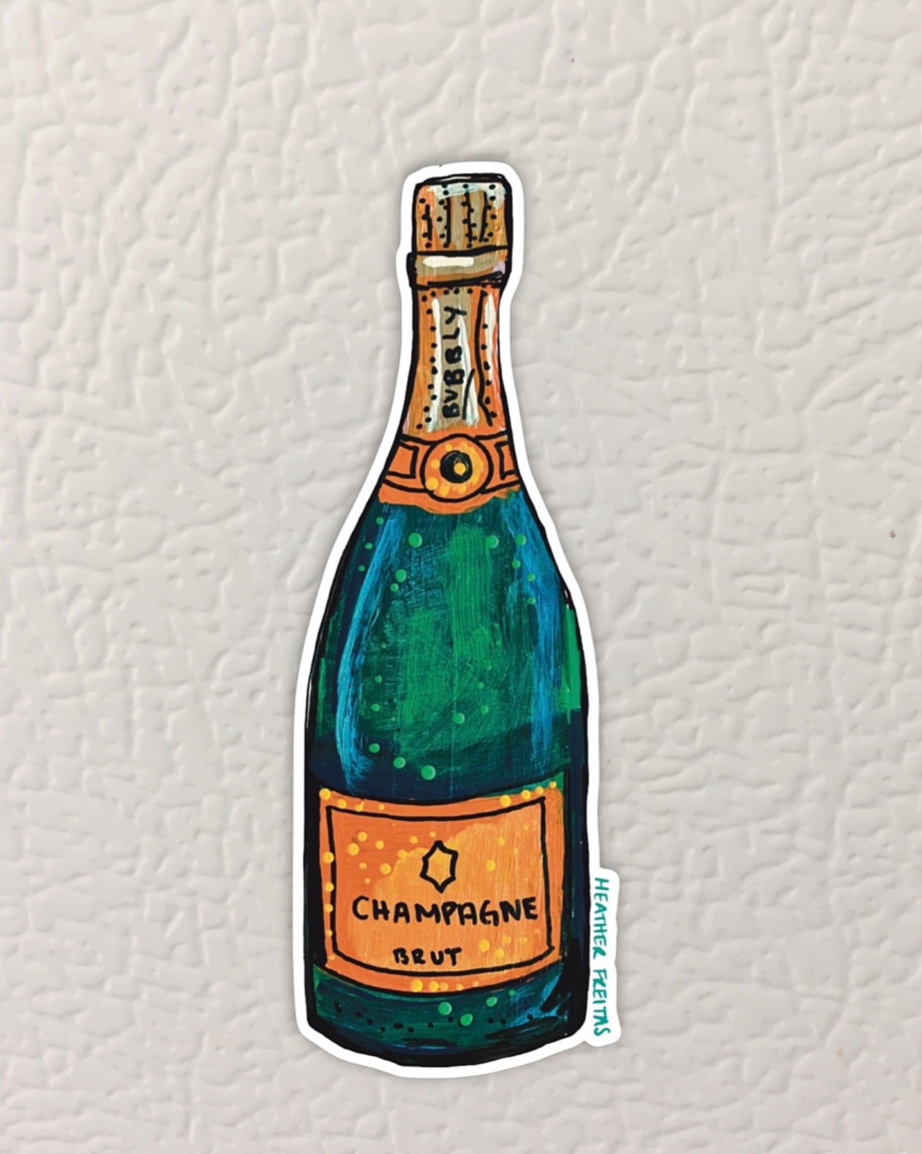 Champagne Magnet ( Die-Cut )