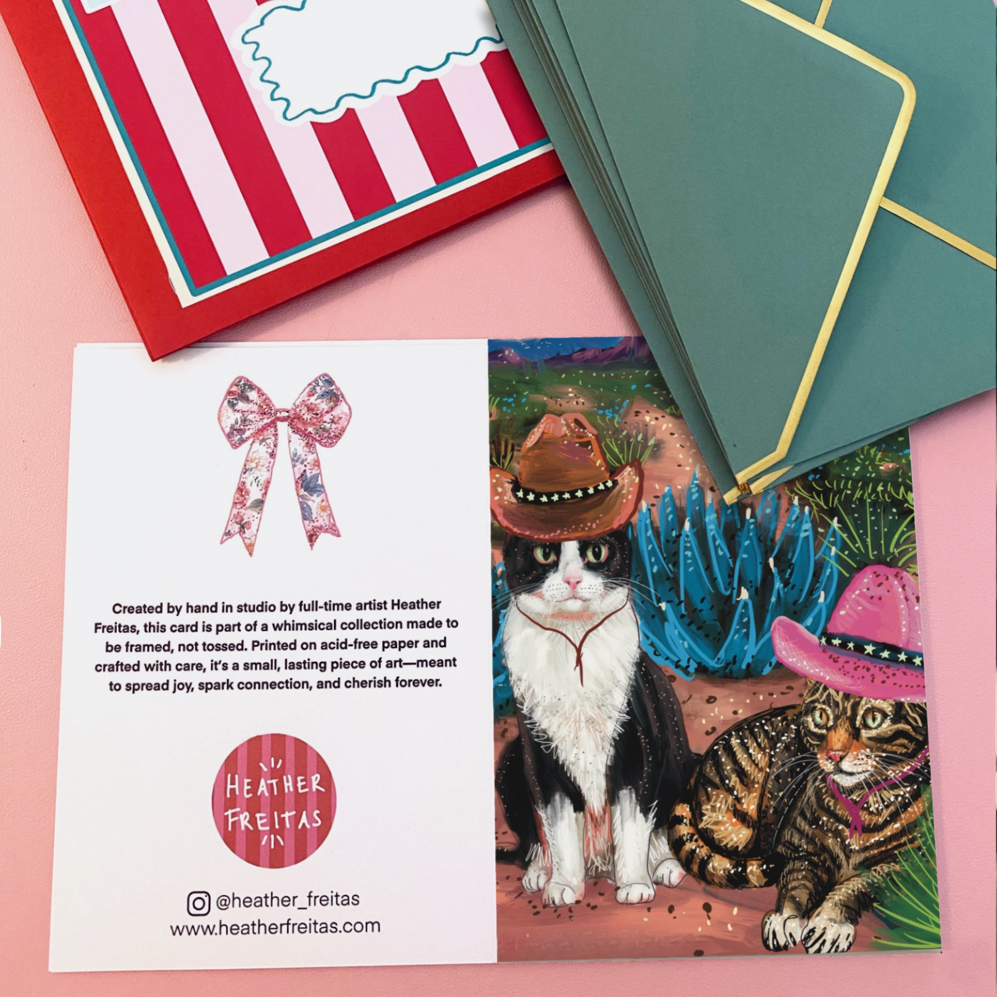 Cowboy Cats - Greeting Card / Fine Art Print