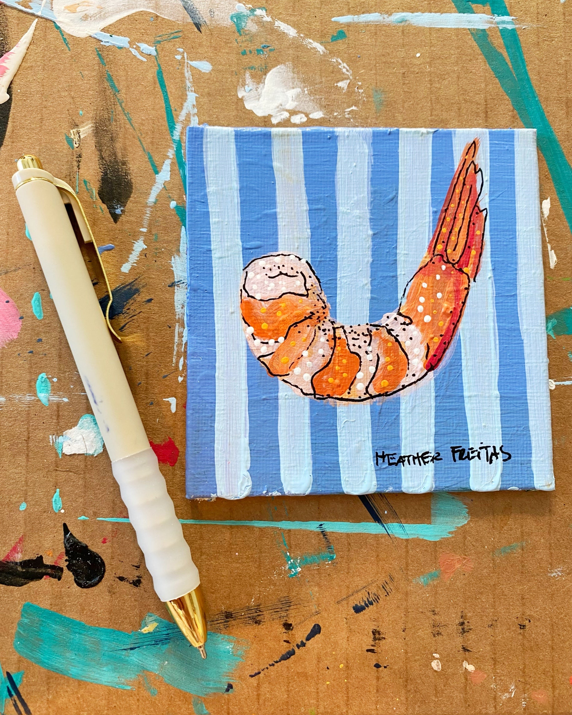 Shrimp ( Original Painting )