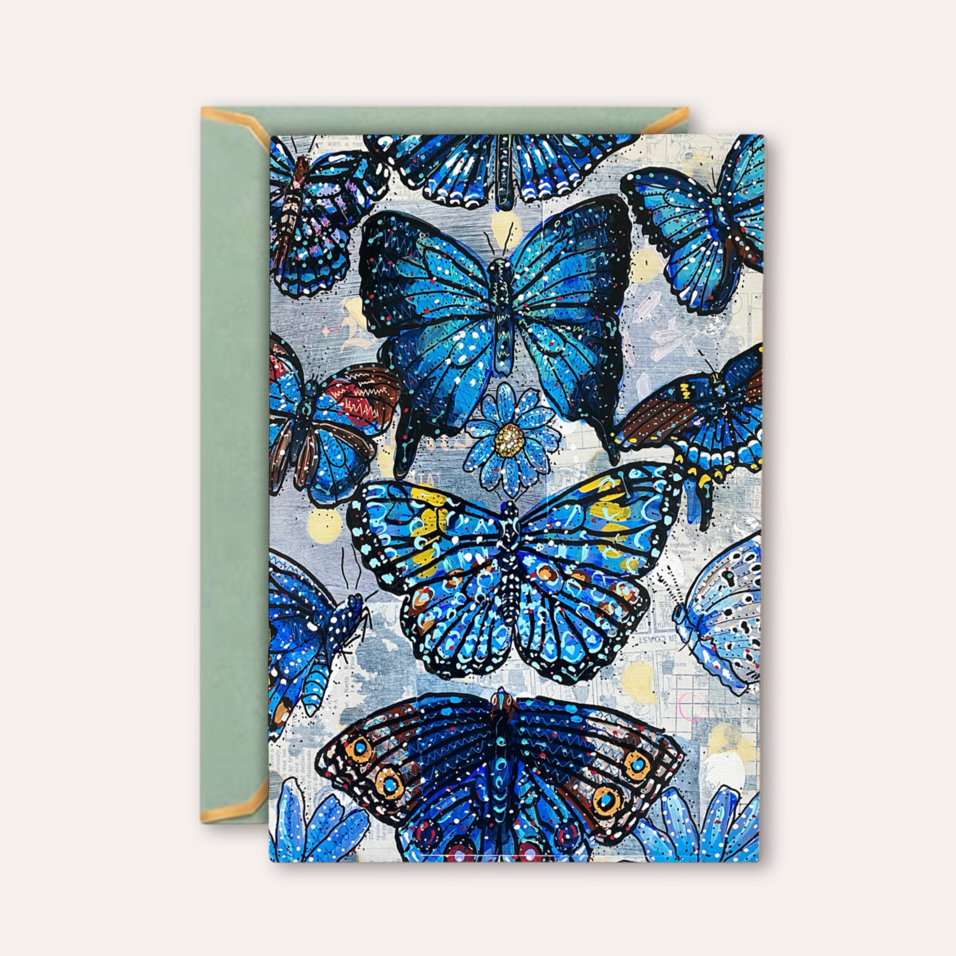 Blue Butterflies - Greeting Card / Fine Art Print