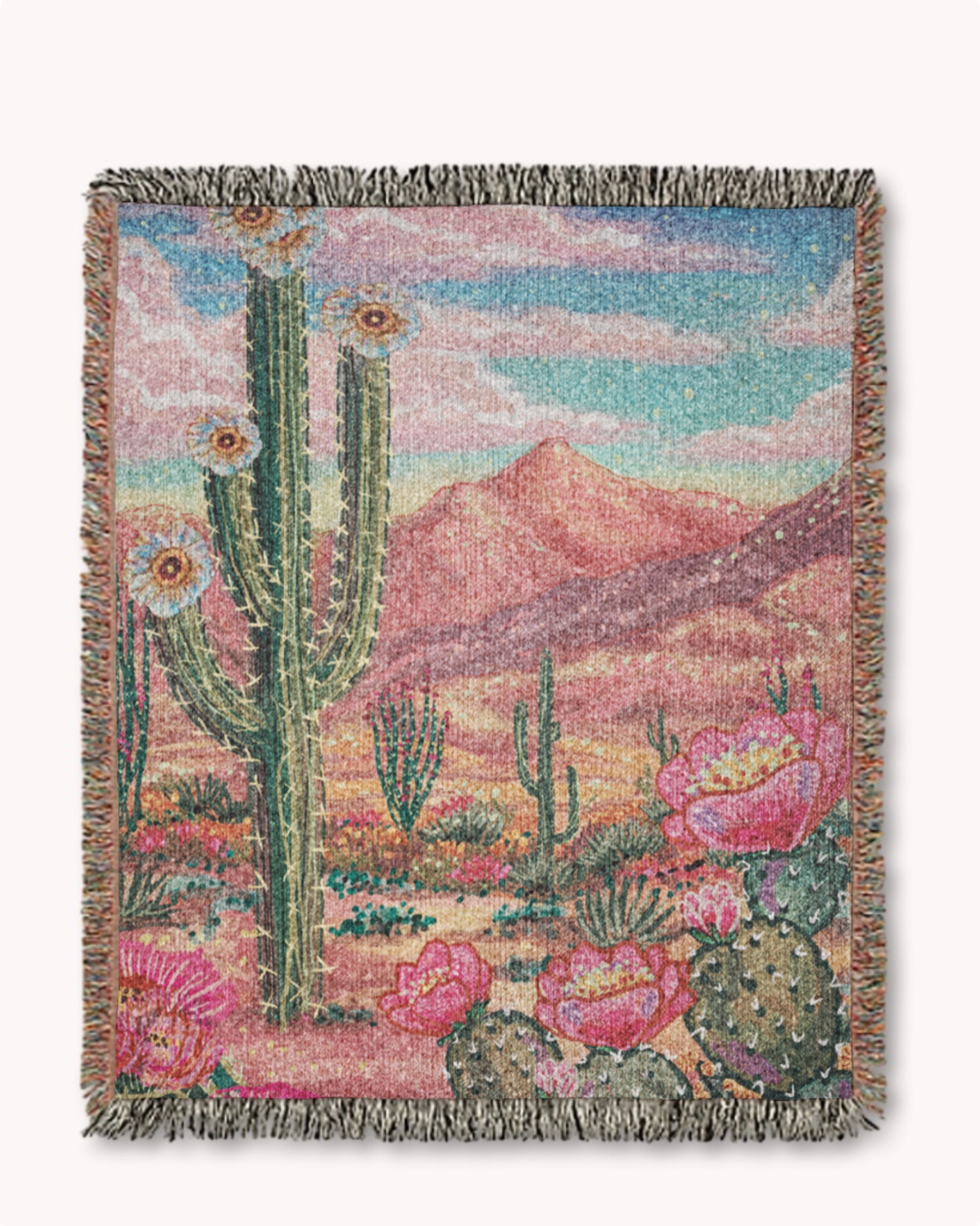 Desert Paradise Woven Blanket Tapestry