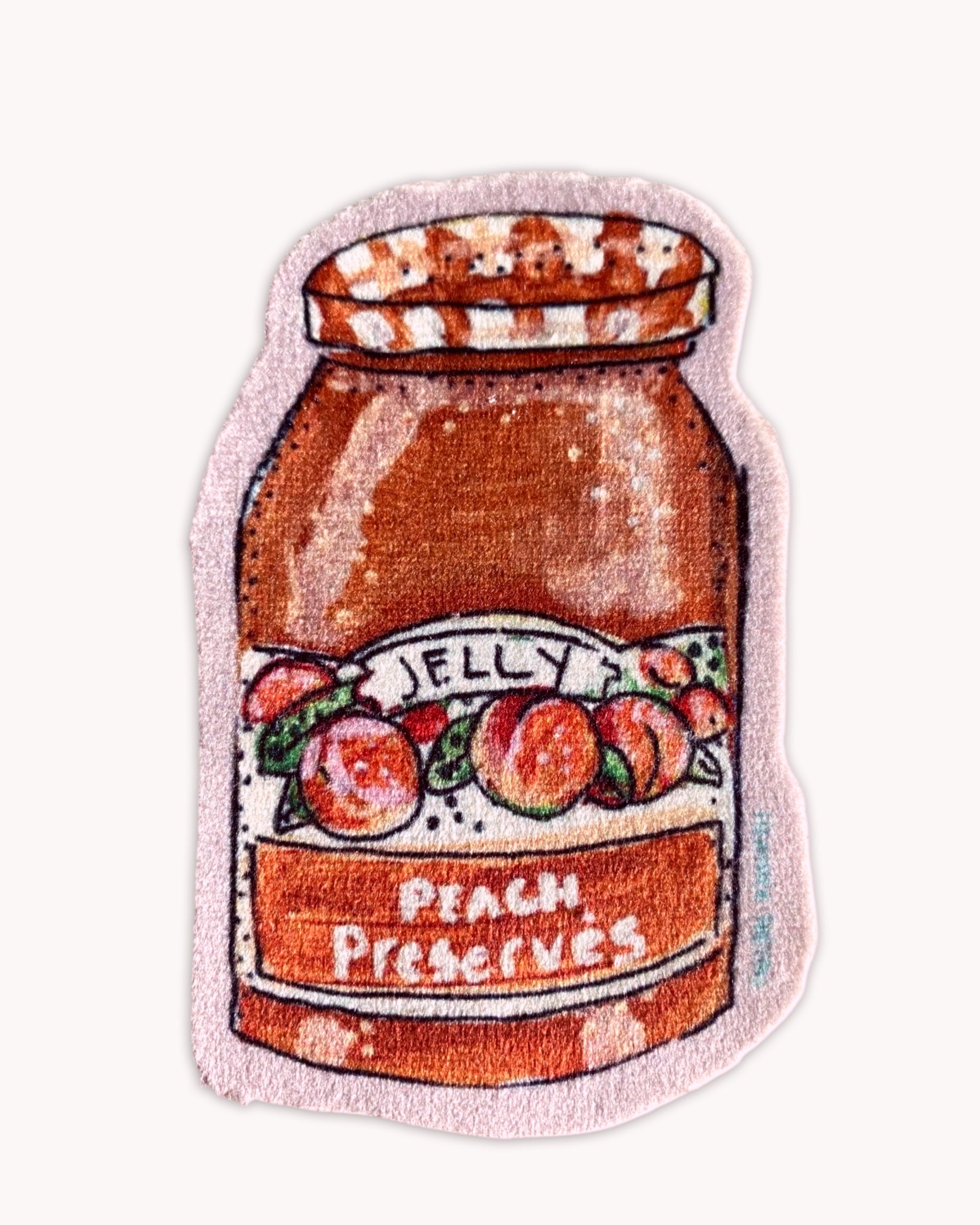 Peach Preserves - Sew On Velveteen Patch