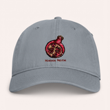 Pomegranate Embroidered Coastal Washed Cap