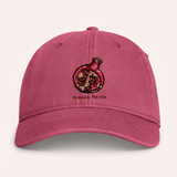 Pomegranate Embroidered Coastal Washed Cap