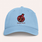 Pomegranate Embroidered Coastal Washed Cap