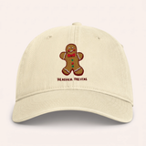 Gingerbread Man Embroidered Cap