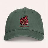 Pomegranate Embroidered Coastal Washed Cap