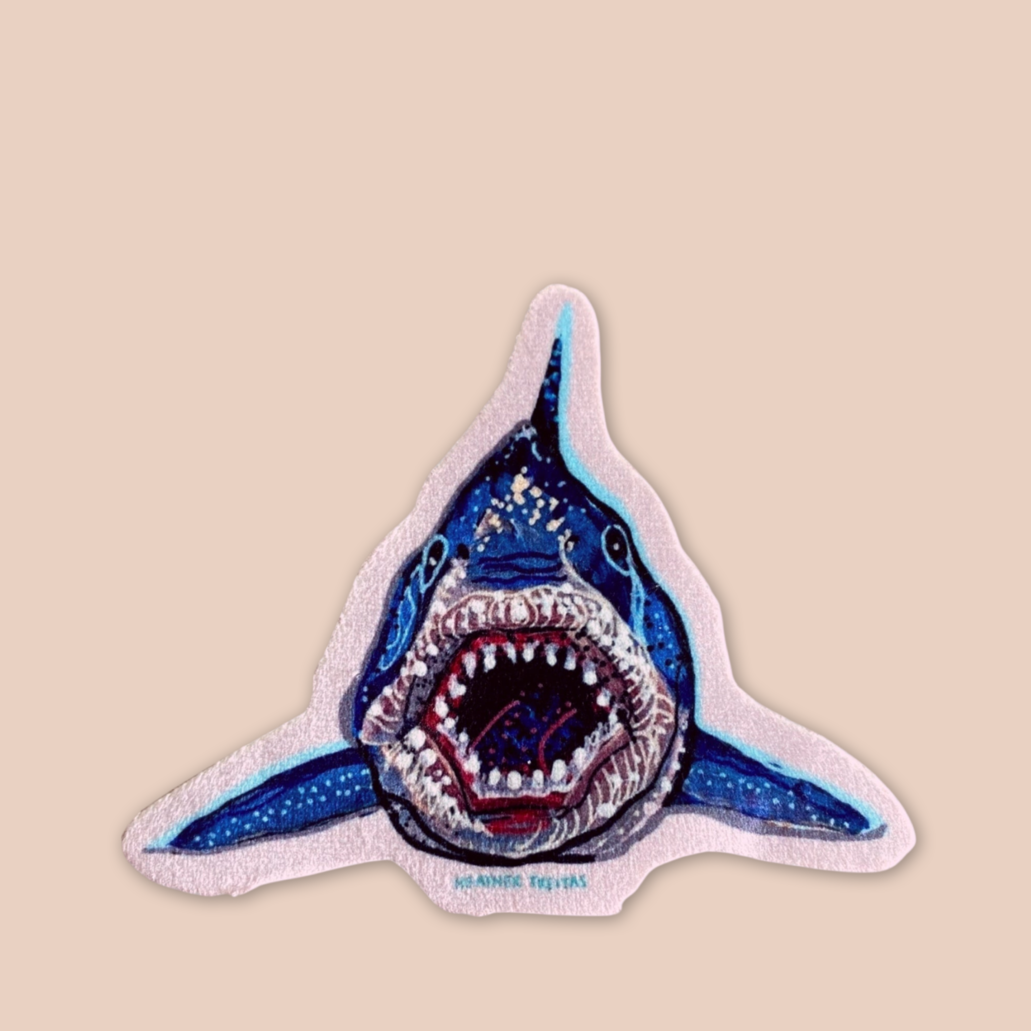 Great White Shark - Sew On Velveteen Patch