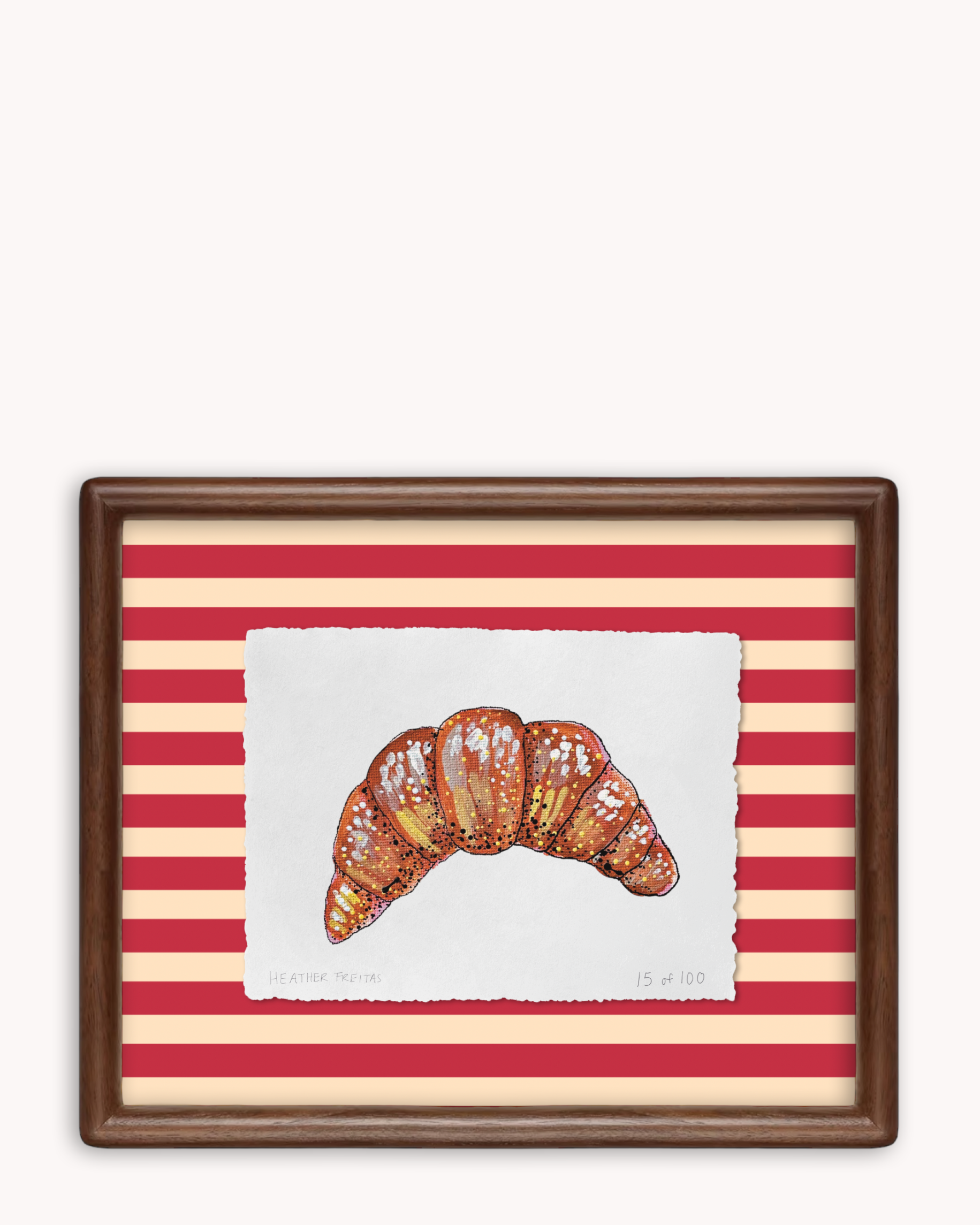 Croissant Limited Edition Framed Print