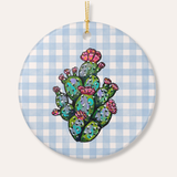 Prickly Pear Ceramic Ornament