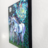 Spiral Galaxy Unicorn ( Original Painting )