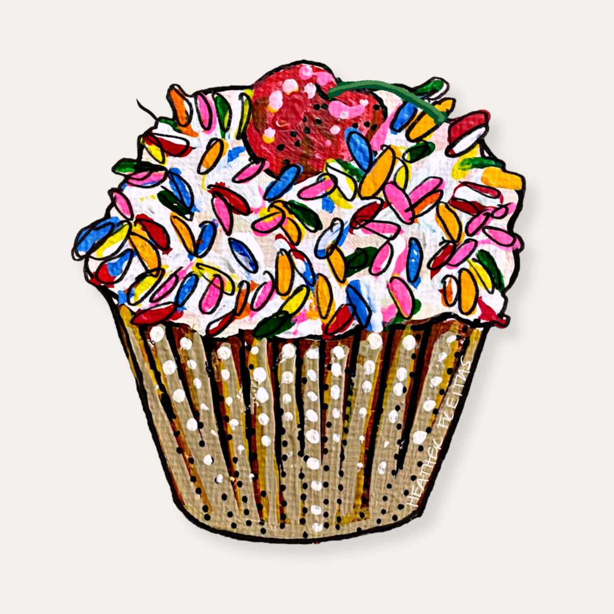 Cupcake Sticker