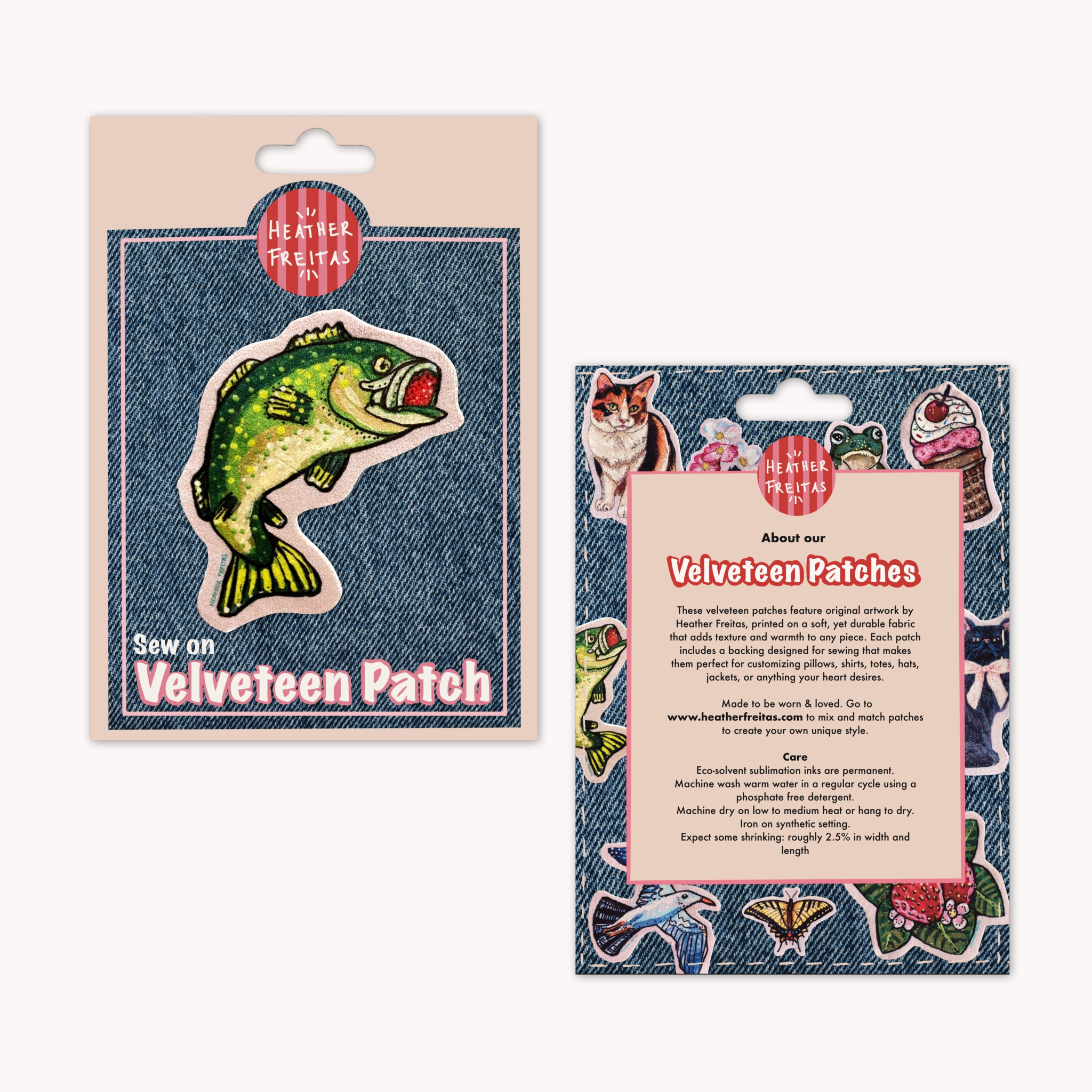 Bass - Sew On Velveteen Patch