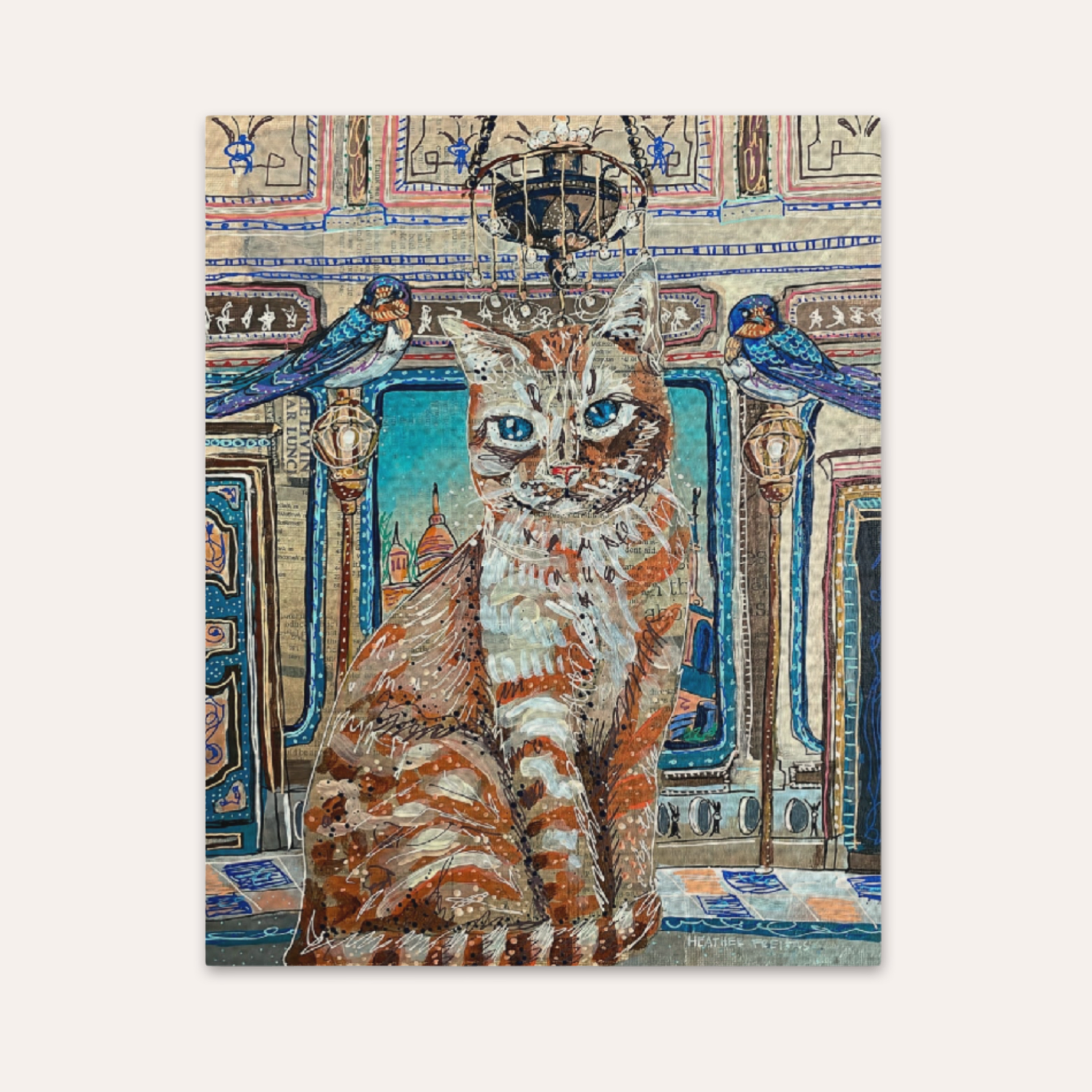 Tabby Castle Cat Fine Art Print