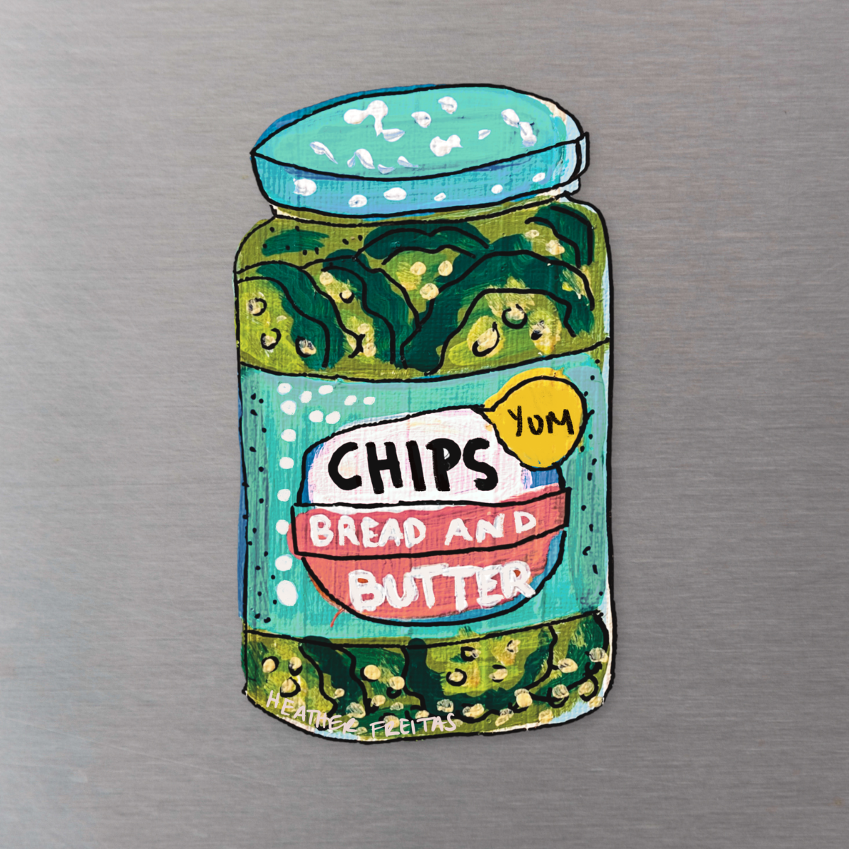 Bread & Butter Chips Magnet ( Die-Cut )