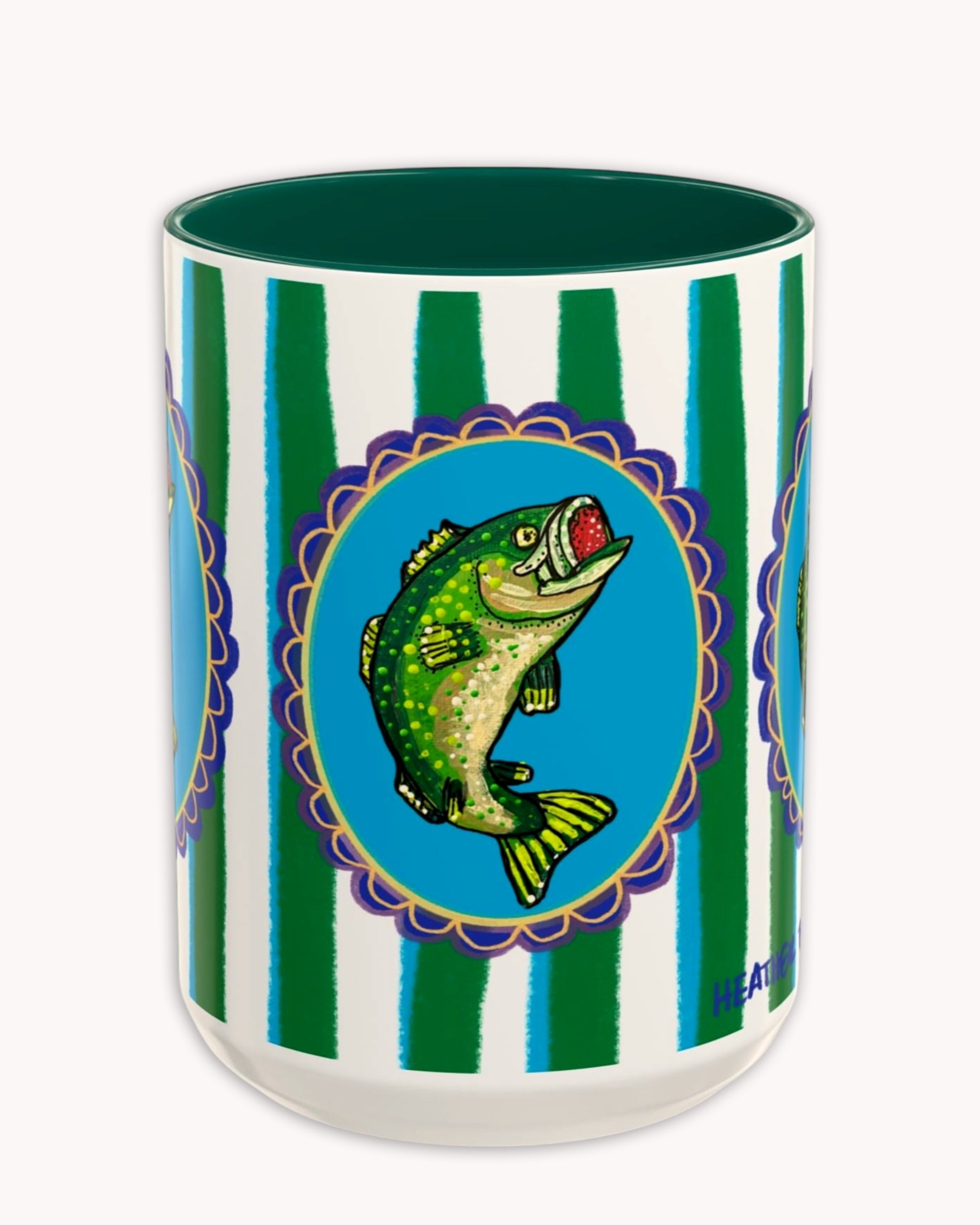Bass Fish Coffee Mug 15oz