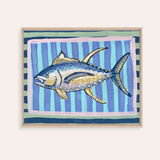 Blue Fin Tuna Framed Fine Art Canvas Print
