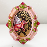 Pretty Pink Flying Pig ( Mini Original Painting )