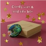 Dragonfly Lily Ceramic Ornament