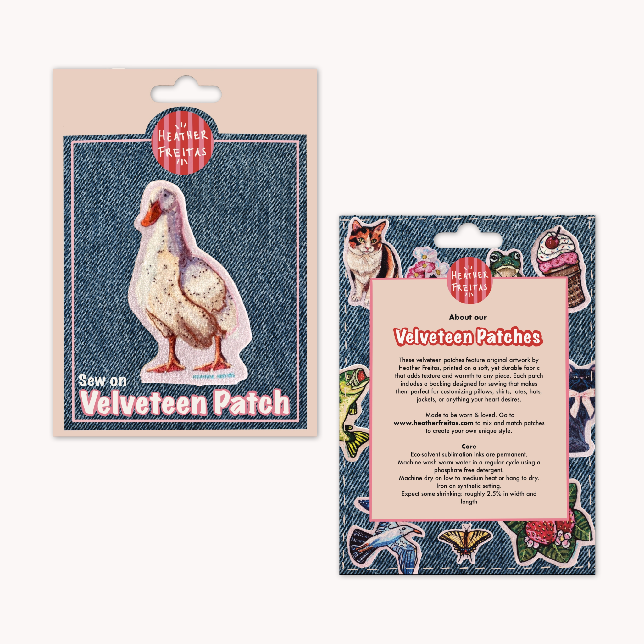 Ugly Duckling - Sew On Velveteen Patch