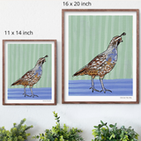 Quail Hand Signed Fine Art Print