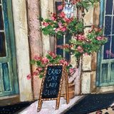 Crazy Cat Lady Club ( Original Painting - Painted Thrifted Painting )