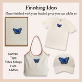 Blue Butterfly Beaded Art Kit