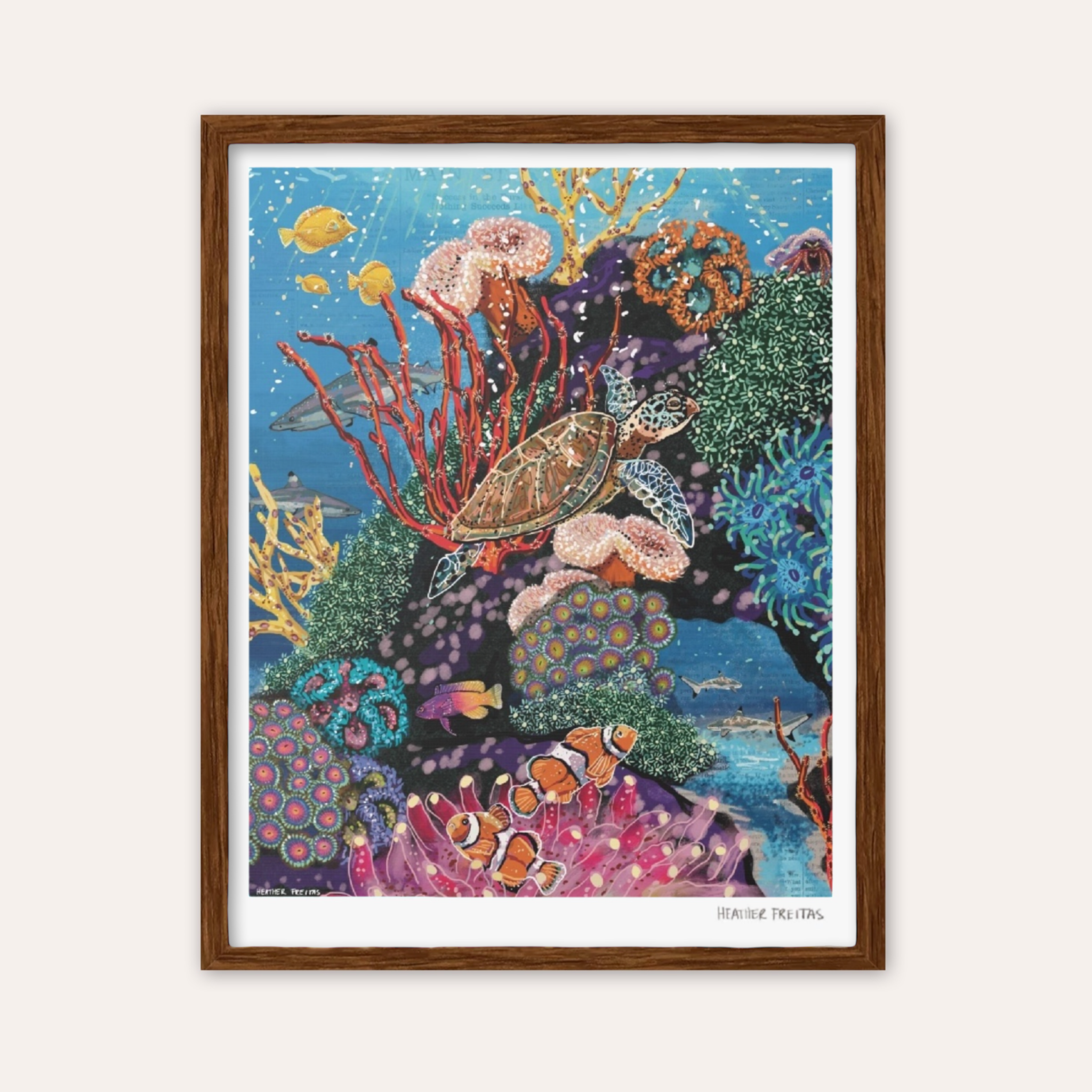 Turtle Tides Fine Art Print