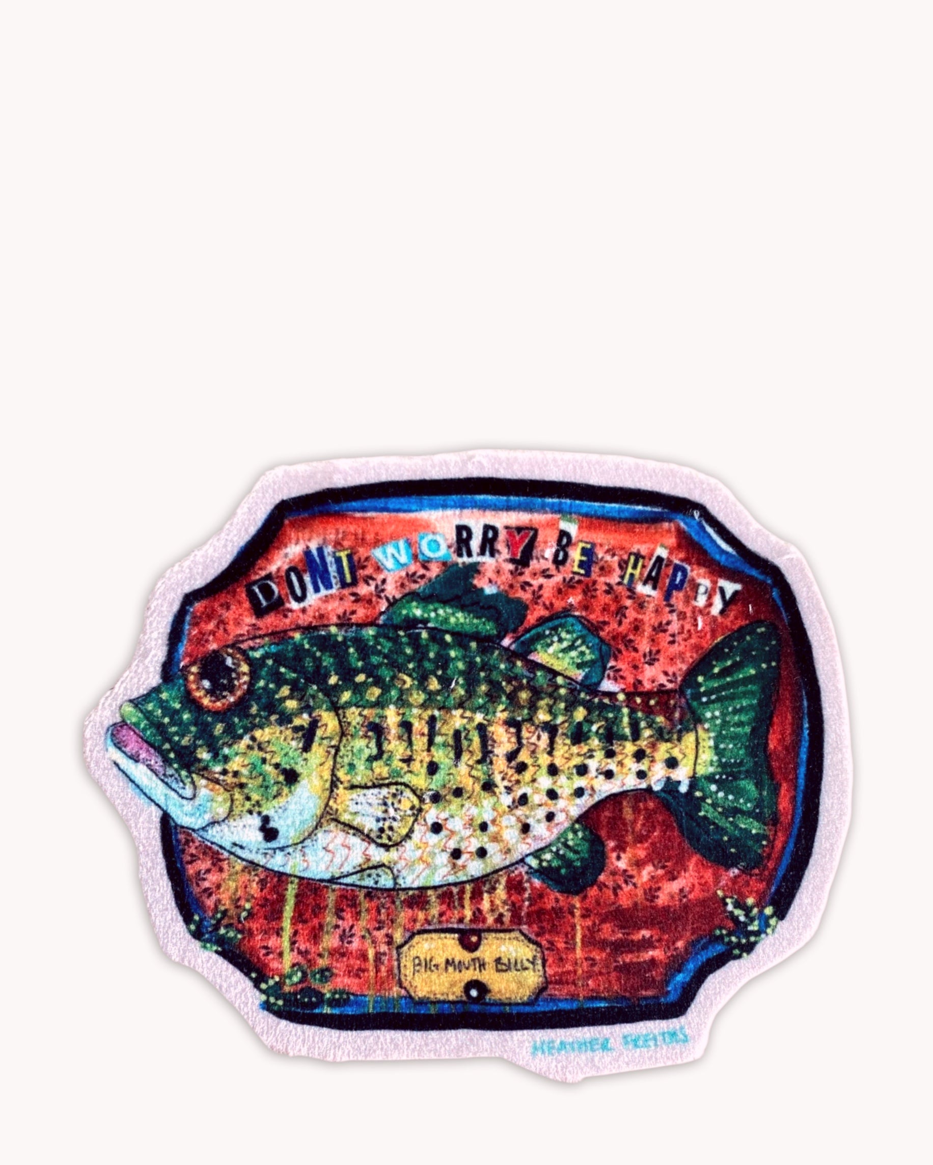 Large Mouth Bass - Sew On Velveteen Patch