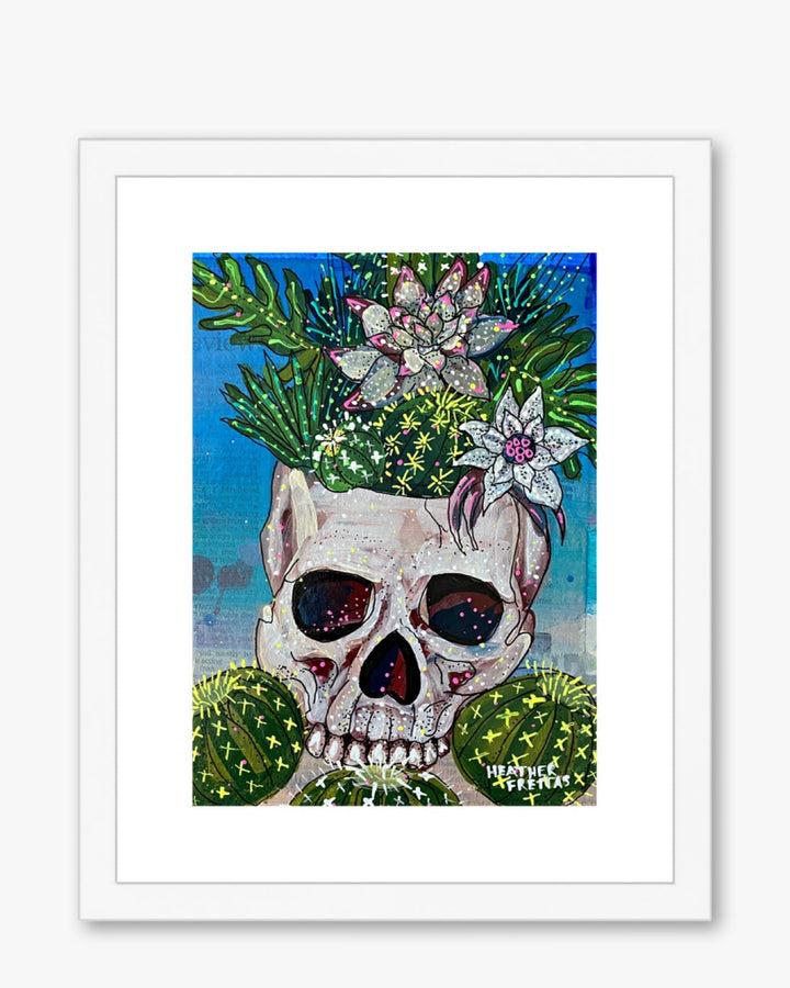 Desert Bloom Framed & Mounted Print - Heather Freitas - fine art home deccor