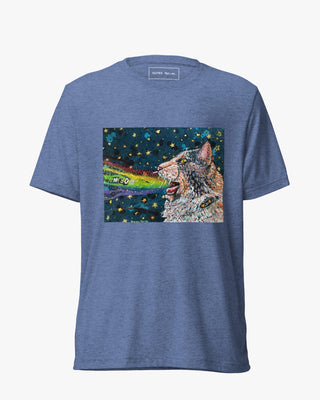 Meow Unisex Short Sleeve T-shirt - Heather Freitas - fine art home deccor