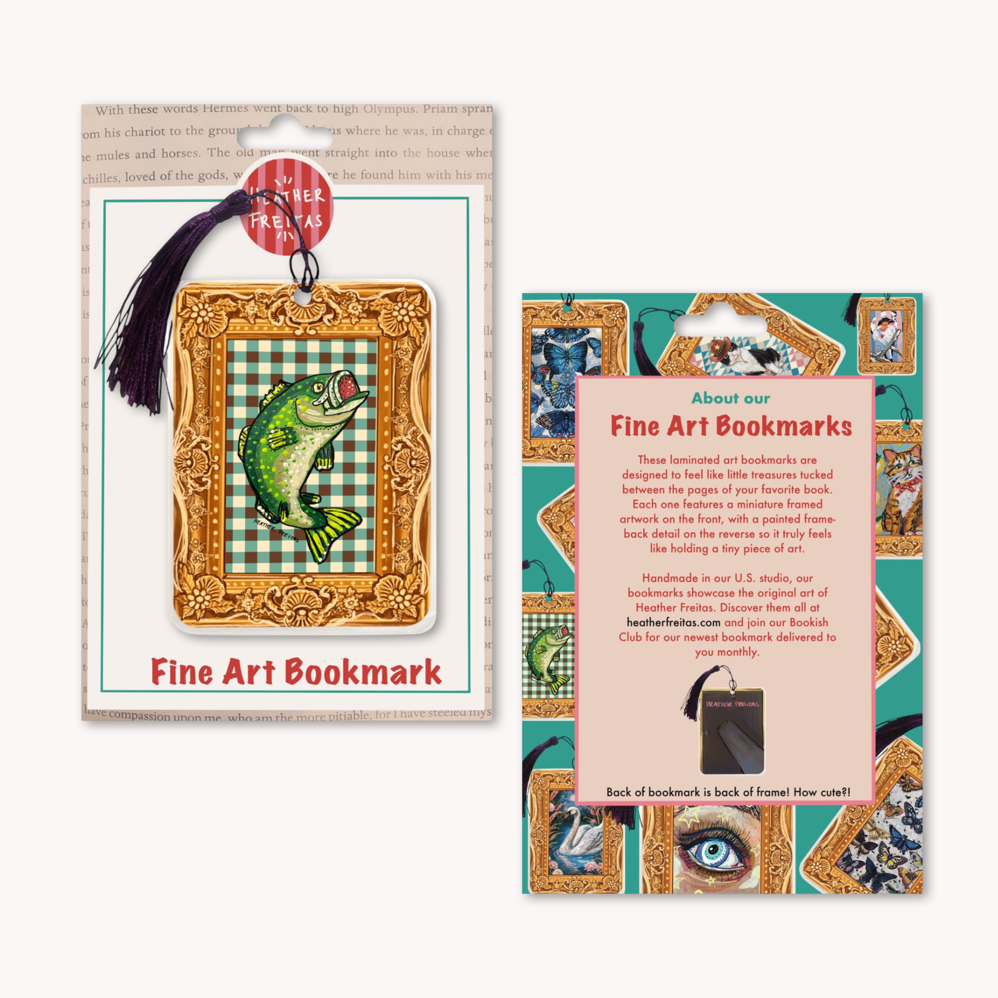 Bass Fine Art Painting Bookmark