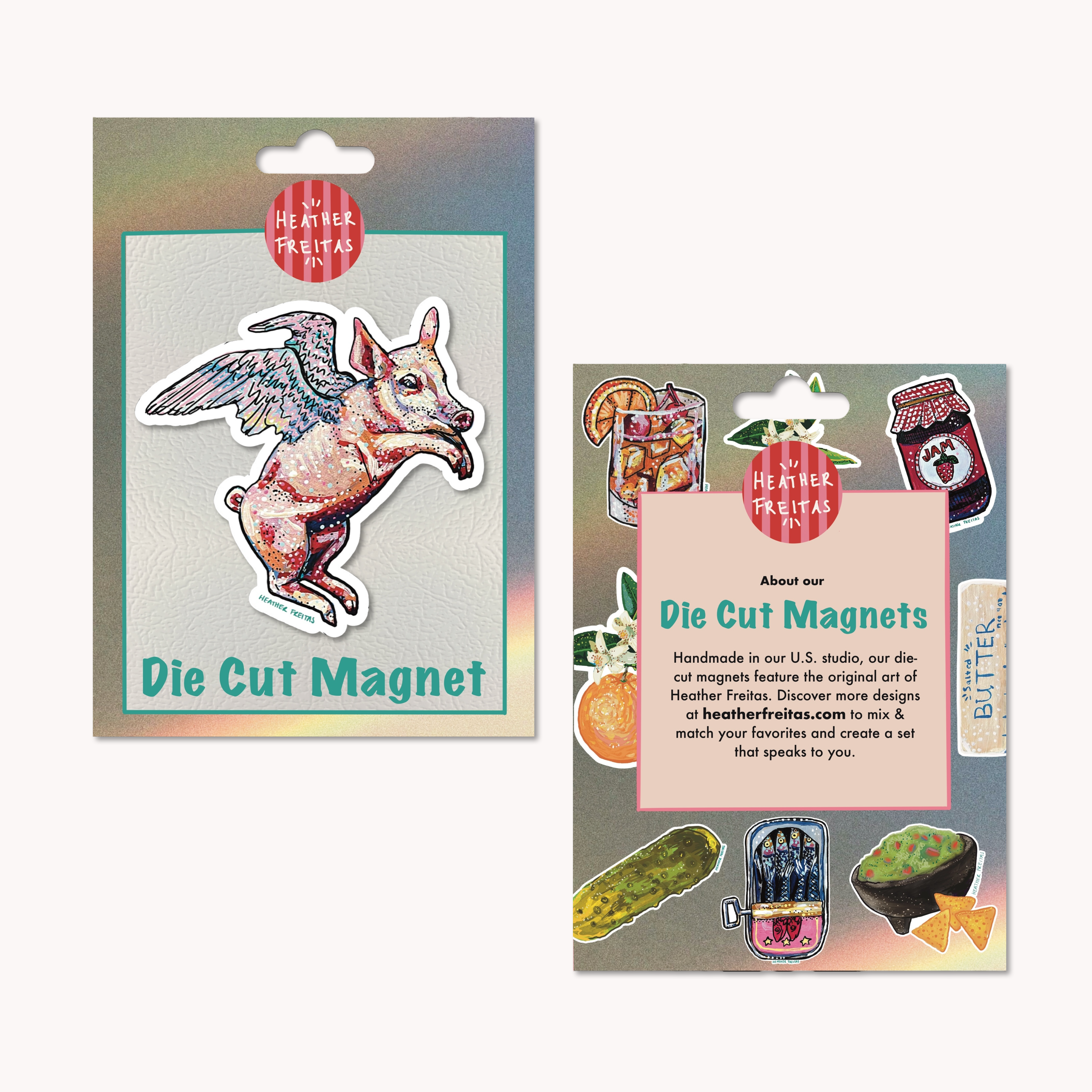 Flying Pig Magnet ( Die-Cut )