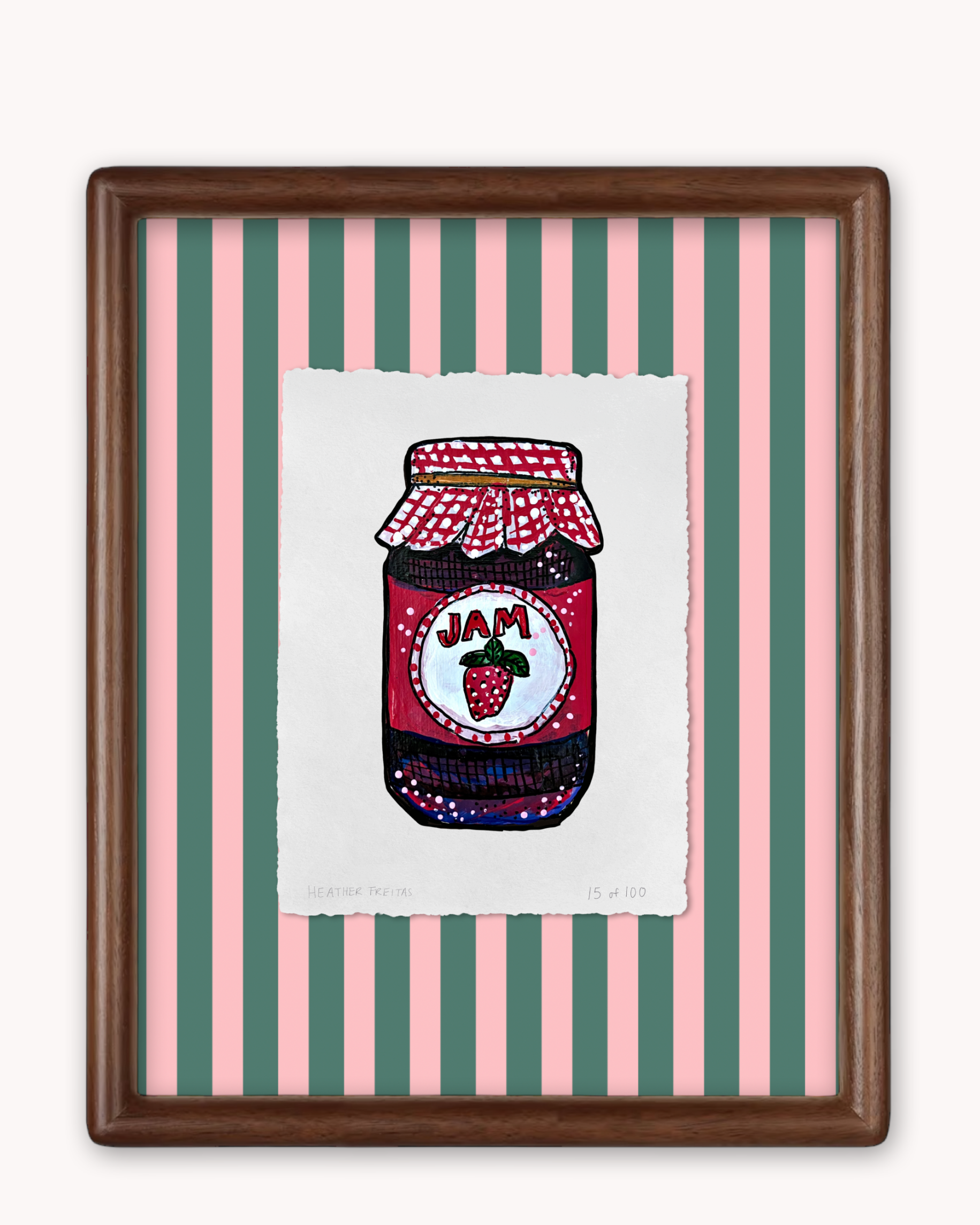 Strawberry Jam Limited Edition Framed Print