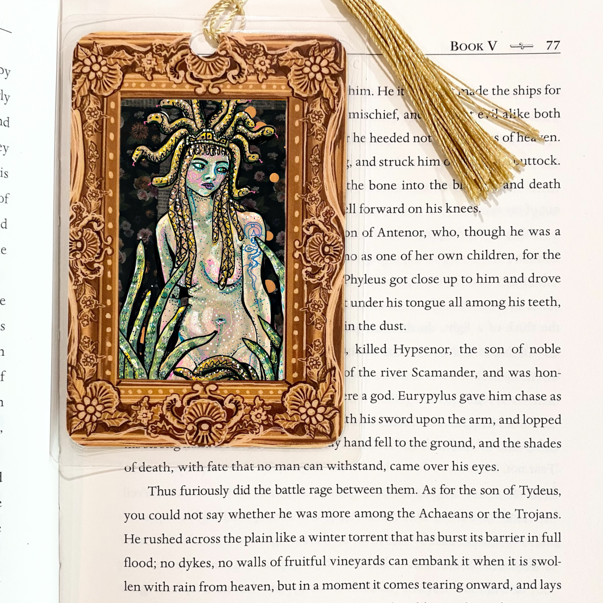 Medusa Fine Art Painting Bookmark