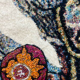 Root Chakra ( Fine Art Tapestry With Beaded Accents )