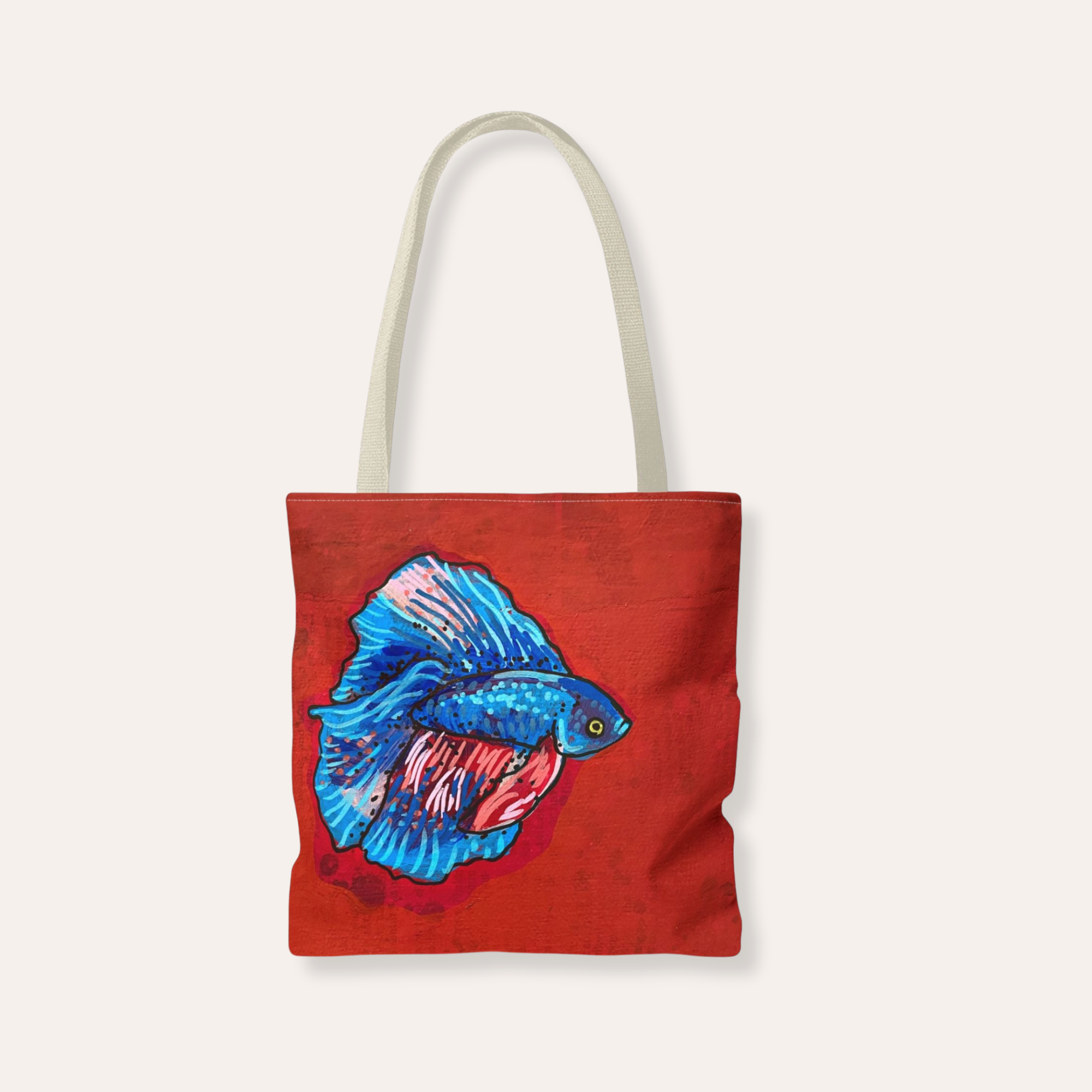 Blue Betta Tote Bag