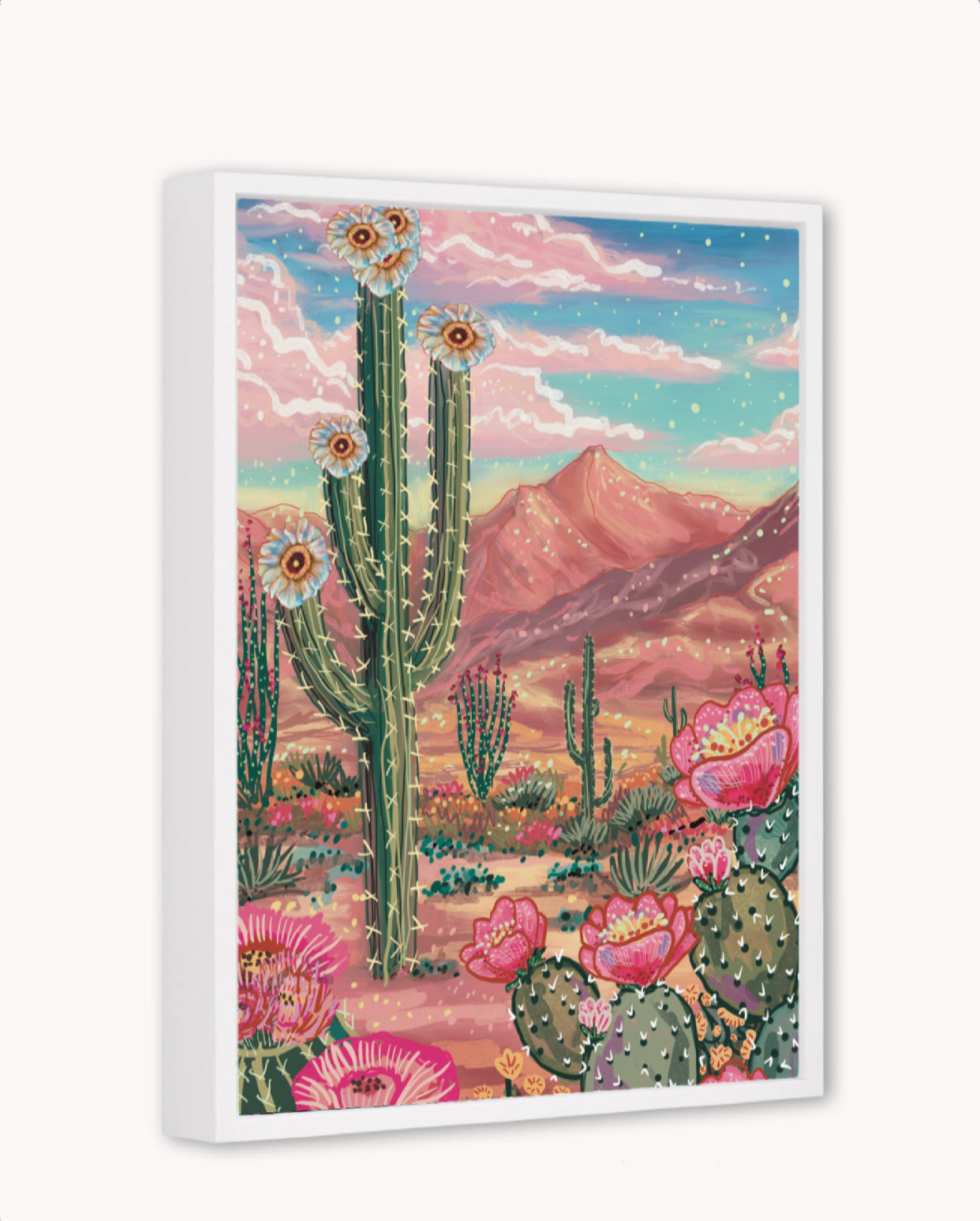 Desert Paradise Framed Canvas Print