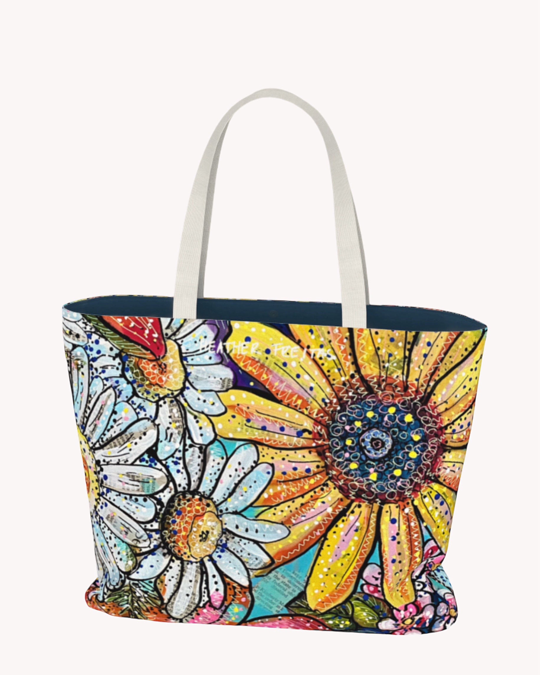 Floral Feminism Yellow Edition Oversized Tote