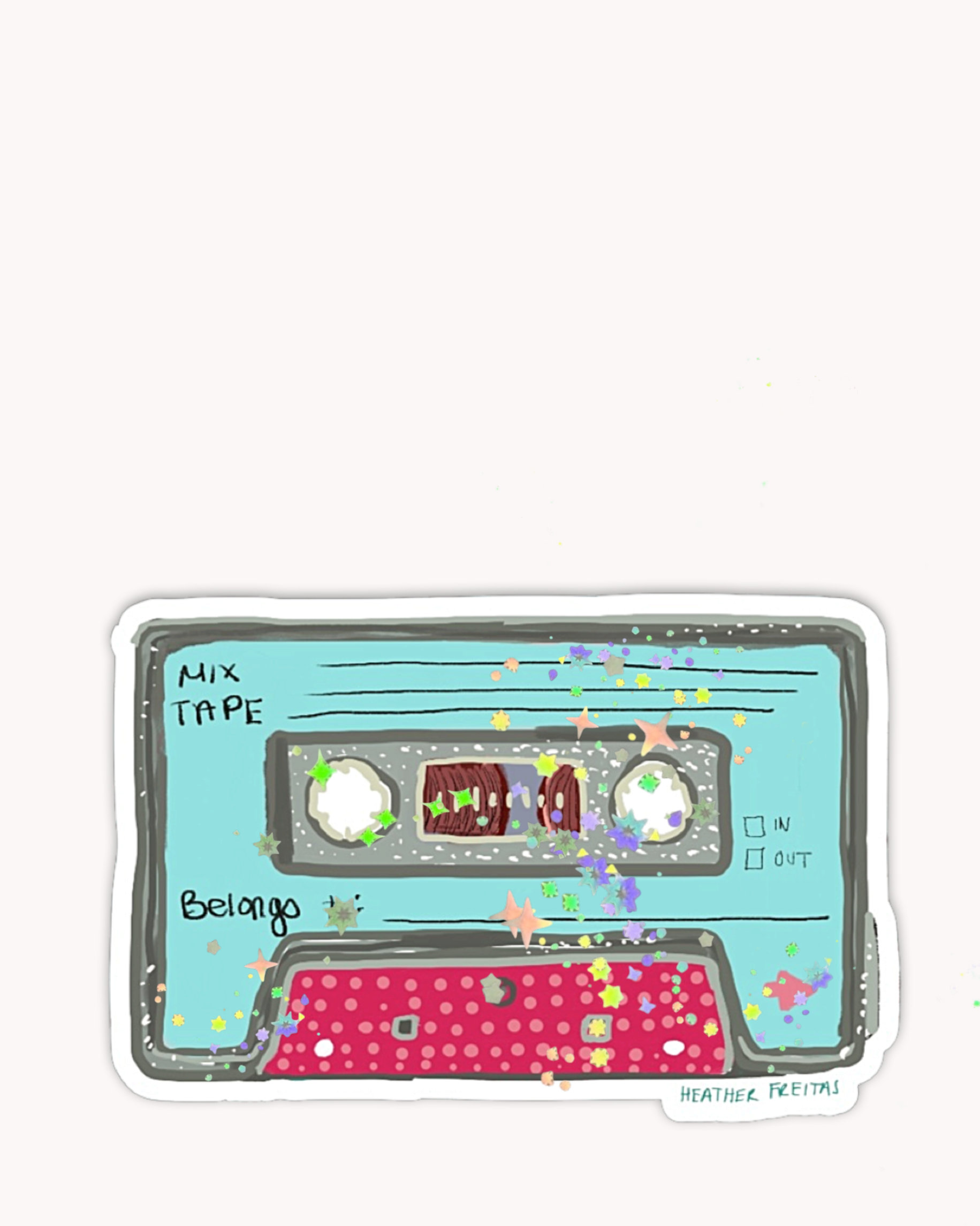 Teal Mixtape Sticker