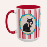 Black Persian Cat Coffee Mug 15oz